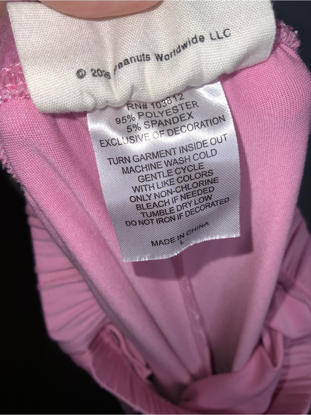 munki munki Pink Snoopy Wide Leg Pajama Pants - Large - Picture 7 of 7